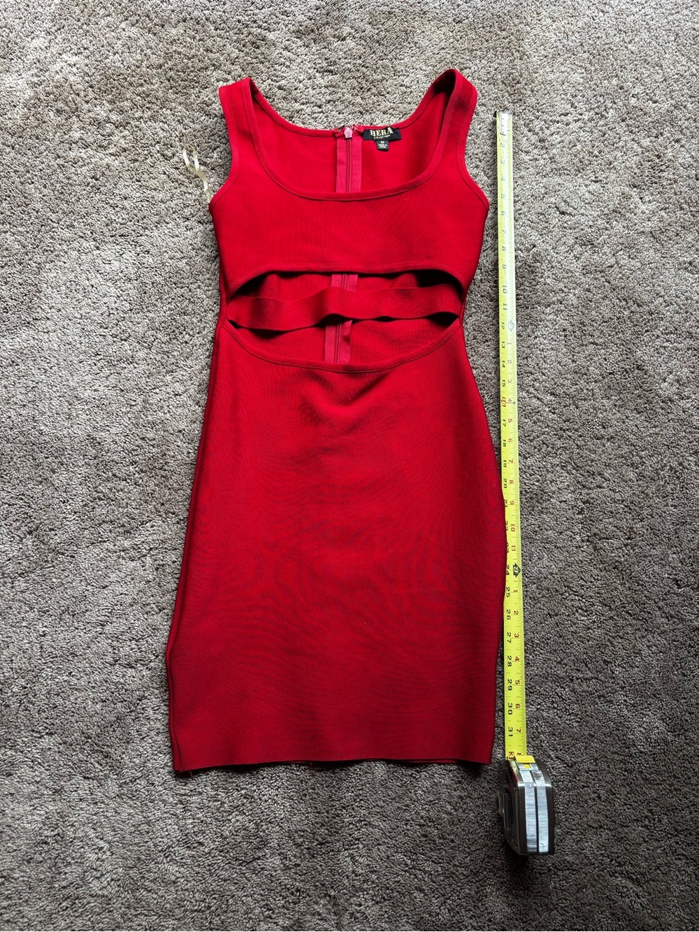 Hera Collection Red Cutout Mini Dress